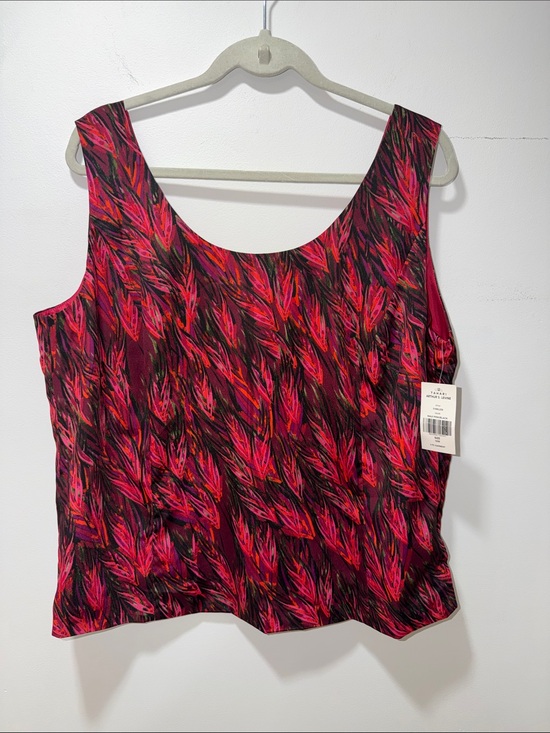 Tahari Tops - NWT Vintage Tahari Womens Floral Summer Blouse Plus Size 16W Colorful Bohemian